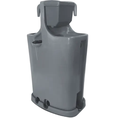 Portable handwashing station near portable restrooms (portable toilets/porta potties)